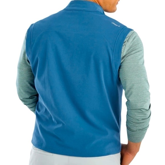 Johnnie-O Knockdown Prep-formance Men's Wind Vest. Liberty Blue Size Large #1201 - Picture 6 of 9
